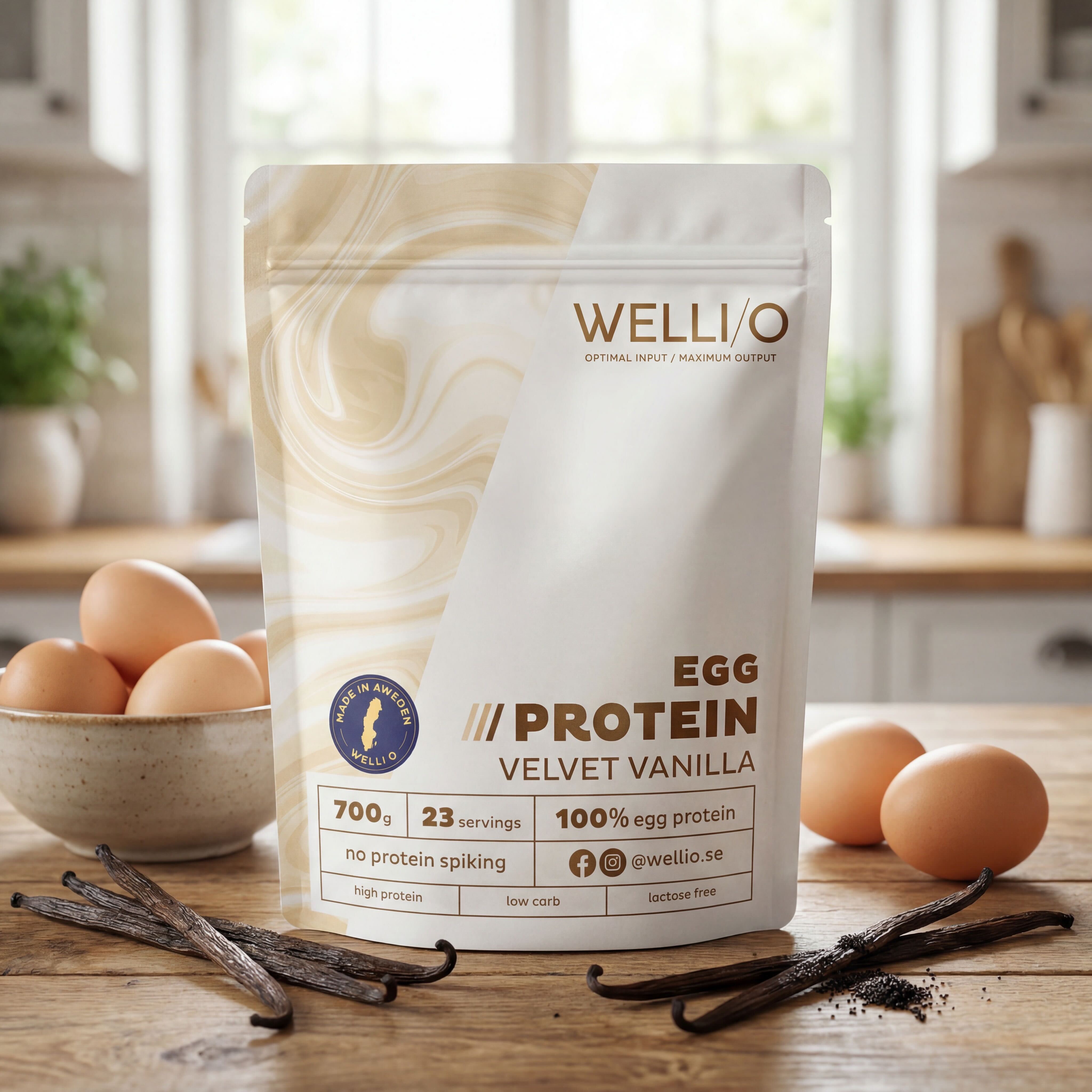 Äggprotein 700 g – Vanilla